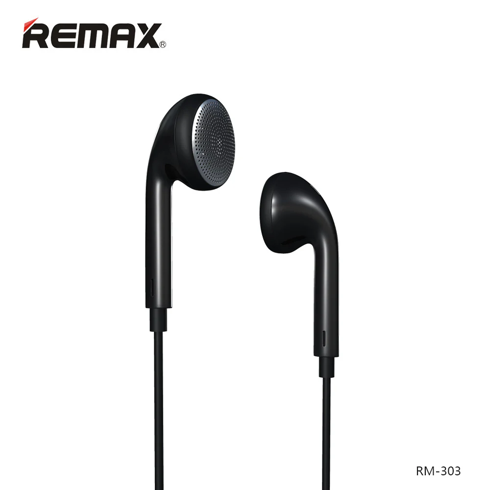 REMAX RM-303 3.5MM EARPHONE PURE MUSIC BLACK